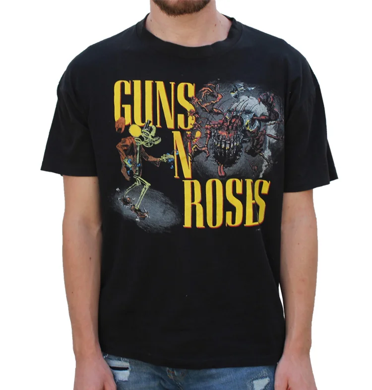 Vintage Guns N Roses Was Here 1987 Tour T Shirt (Size XL) — RootsBK